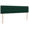 vidaXL Ottoman-Bett mit Matratzen Dunkelgr&uuml;n 180x200 cm Samt