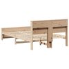 vidaXL Bettrahmen mit Kopfteil Braun 140 x 190 cm Holzwerkstoff