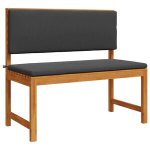 vidaXL Gartenstuhl mit Kissen Braun 100 x 50 x 91cm Massivholz Akazie