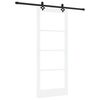 vidaXL Schiebet&uuml;r ORKDAL Wei&szlig; und Schwarz 83 x 202 cm