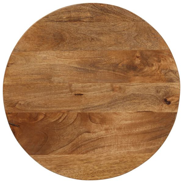 vidaXL Tischplatte &Oslash; 50x3,8 cm Rund Massivholz Mango