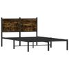 vidaXL Metallbett ohne Matratze R&auml;uchereiche 120x190 cm
