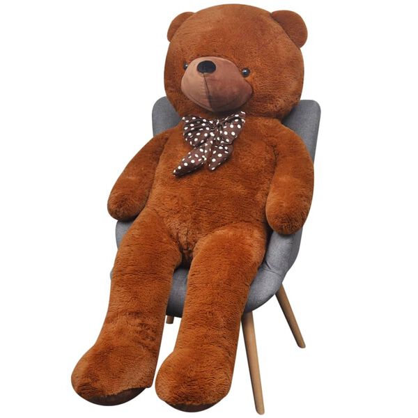 vidaXL Weicher XXL-Plüsch-Teddybär Braun 135 cm