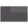 vidaXL Wandregal Hochglanz-Grau 102x30x17 cm Holzwerkstoff