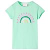 Kinder-T-Shirt Knallgr&uuml;n 128