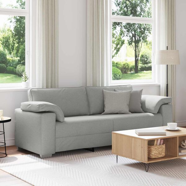 vidaXL Sofa Wolkengrau Gesamtabmessungen: 219 x 80 x 80 cm (B x T x H)