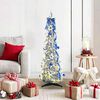 vidaXL K&uuml;nstlicher Weihnachtsbaum mit 50 LEDs Wei&szlig; 120 cm PVC