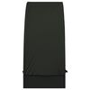 vidaXL Sonnenliege mit Runddach Schwarz 211x57x140 cm Poly Rattan
