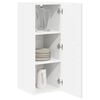vidaXL K&uuml;chenschrank Lucca 2 pcs Hochglanz Wei&szlig; 30 x 31 x 80 cm