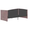 vidaXL Tagesbett mit Matratze USB Rosa Samt 90x200 cm