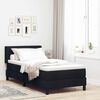 vidaXL Boxspringbett mit Matratze mit Matratze Schwarz 100 x 200 cm