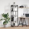 vidaXL B&uuml;cherregal Grau Sonoma 40 x 30 x 155 cm Holzwerkstoff