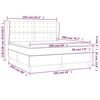 vidaXL Boxspringbett Matratze Cappuccino-Braun 160x200 cm Kunstleder