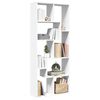 vidaXL Raumteiler-B&uuml;cherregal Wei&szlig; 67x25x161,5 cm Holzwerkstoff