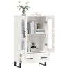 vidaXL Highboard Hochglanz-Wei&szlig; 69,5x31x115 cm Holzwerkstoff