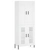 vidaXL Highboard Wei&szlig; 69,5x34x180 cm Holzwerkstoff