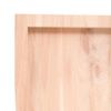 vidaXL Waschtischplatte 140x60x(2-6) cm Massivholz Unbehandelt