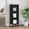 vidaXL Sideboard Schwarz Eichen-Optik 35 x 37 x 117 cm