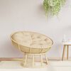 vidaXL Kissen Rund Beige &Oslash; 100x11 cm Oxford-Gewebe