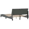 vidaXL Bettgestell ohne Matratze "Hanko" Dunkelgrau 120x200 cm Stoff