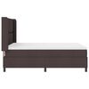 vidaXL Boxspringbett mit Matratze Dunkelbraun 140 x 190 cm Stoff