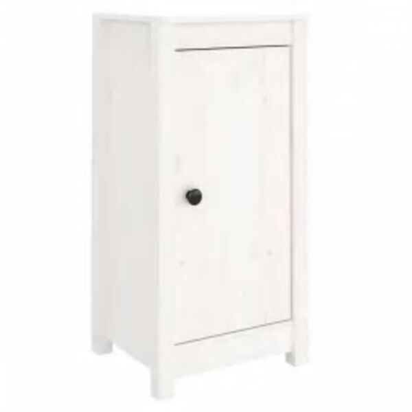 vidaXL Sideboard Wei&szlig; 39x35x80 cm Massivholz Kiefer