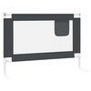 vidaXL Kleinkind-Bettschutzgitter Dunkelgrau 90x25 cm Stoff