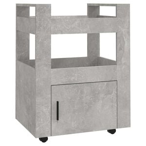 vidaXL K&uuml;chenwagen Betongrau 60x45x80 cm Holzwerkstoff