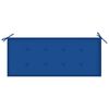 vidaXL Gartenbank mit Auflage 120 cm Bambus