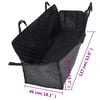 vidaXL Hunde-Autositzbezug Schwarz 137x46x50 cm