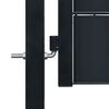 vidaXL Gartentor aus PVC und Stahl 100 x 101 cm Anthrazit
