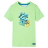 Kinder-T-Shirt Neongr&uuml;n 92