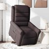 vidaXL Relaxsessel mit Aufstehhilfe Dunkelbraun Stoff