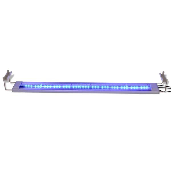 vidaXL Aquarium-Beleuchtung LED 80-90 cm Aluminium IP67