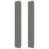 vidaXL Kopfteil mit Ohren Dunkelgrau 93x16x118/128 cm Stoff