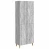 vidaXL Schrankset 2 pcs Grau Sonoma Holzwerkstoff