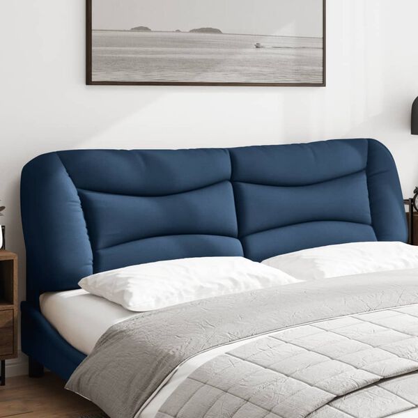 vidaXL Kopfteil-Kissen "Hvar" Blau 180 cm Stoff