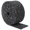 vidaXL Gummi-Granulat-Rolle Schwarz 1000 x 12 x 0,8 cm Gummi