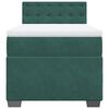 vidaXL Boxspringbett mit Matratze Dunkelgr&uuml;n 90x200 cm Samt