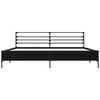 vidaXL Bettgestell Schwarz 200x200 cm Holzwerkstoff und Metall