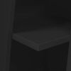 vidaXL Eckschrank Schwarz 27,5x27x102cm Holzwerkstoff
