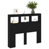 vidaXL Kopfteil Schwarz Eichen-Optik 120 x 17 x 102 cm Holzwerkstoff