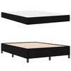 vidaXL Boxspringbett mit Matratze Schwarz 140 x 190 cm Stoff