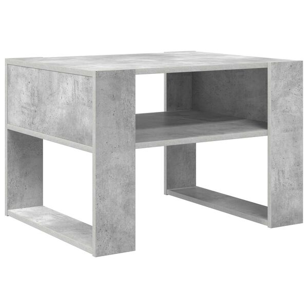 vidaXL Couchtisch Beton Grau 66 x 53 x 45 cm Holzwerkstoff