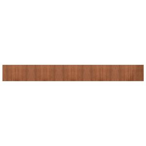 vidaXL Teppich Rechteckig Braun 60x500 cm Bambus