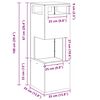 vidaXL Feuerstelle Braun 35 x 35 x 100 cm Stahl