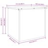 vidaXL Au&szlig;enlagerbox Rostig 55 x 50,5 x 50 cm Stahl