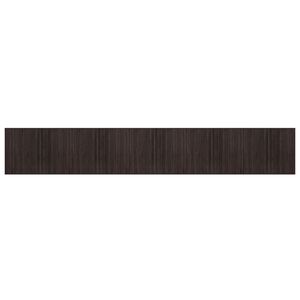 vidaXL Teppich Rechteckig Dunkelbraun 80x500 cm Bambus