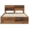 vidaXL Bettrahmen Altholz 140 x 190 cm Massives Kiefernholz