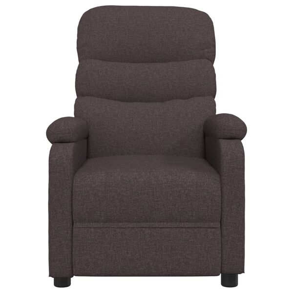 vidaXL Relaxsessel Dunkelbraun Stoff